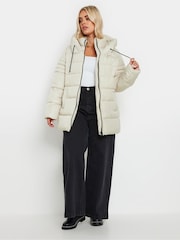 Yours Curve Cream Sporty Short Coat - Image 3 of 6