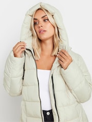 Yours Curve Cream Sporty Short Coat - Image 5 of 6