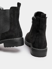 Yours Curve Black Extra-Wide Fit Casual Chelsea Boots - Image 4 of 4