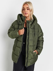 Yours Curve Green Sporty Short Coat - Image 1 of 5