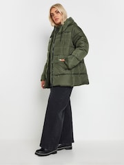 Yours Curve Green Sporty Short Coat - Image 4 of 5