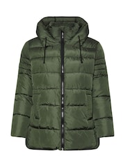 Yours Curve Green Sporty Short Coat - Image 5 of 5