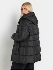 Yours Curve Black Sporty Short Coat - Image 3 of 5