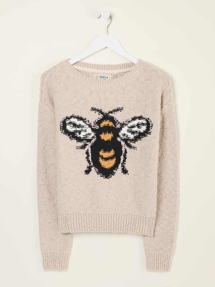 Natural Beeble Bee Knitted Jumper - Image 6 of 7