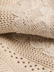 FatFace Natural Crab Pattern Knitted T Shirt - Image 8 of 8