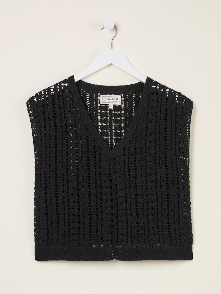FatFace Florence Black Knitted Tank - Image 4 of 5