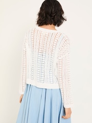 FatFace Florence White Knitted Cardigan - Image 2 of 6
