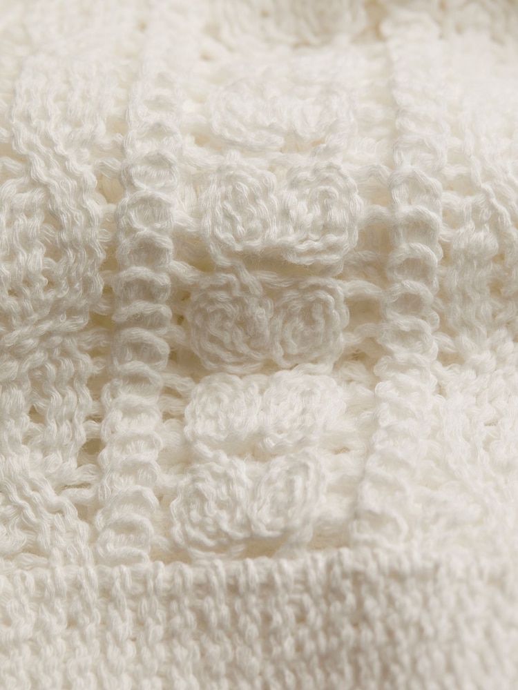 FatFace Florence White Knitted Cardigan - Image 6 of 6