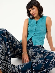 FatFace Jodie Jade Green Knitted Vest - Image 3 of 5