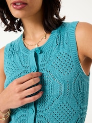 FatFace Jodie Jade Green Knitted Vest - Image 4 of 5