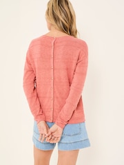 FatFace Isabelle Mid Pink Knitted Jumper - Image 2 of 5