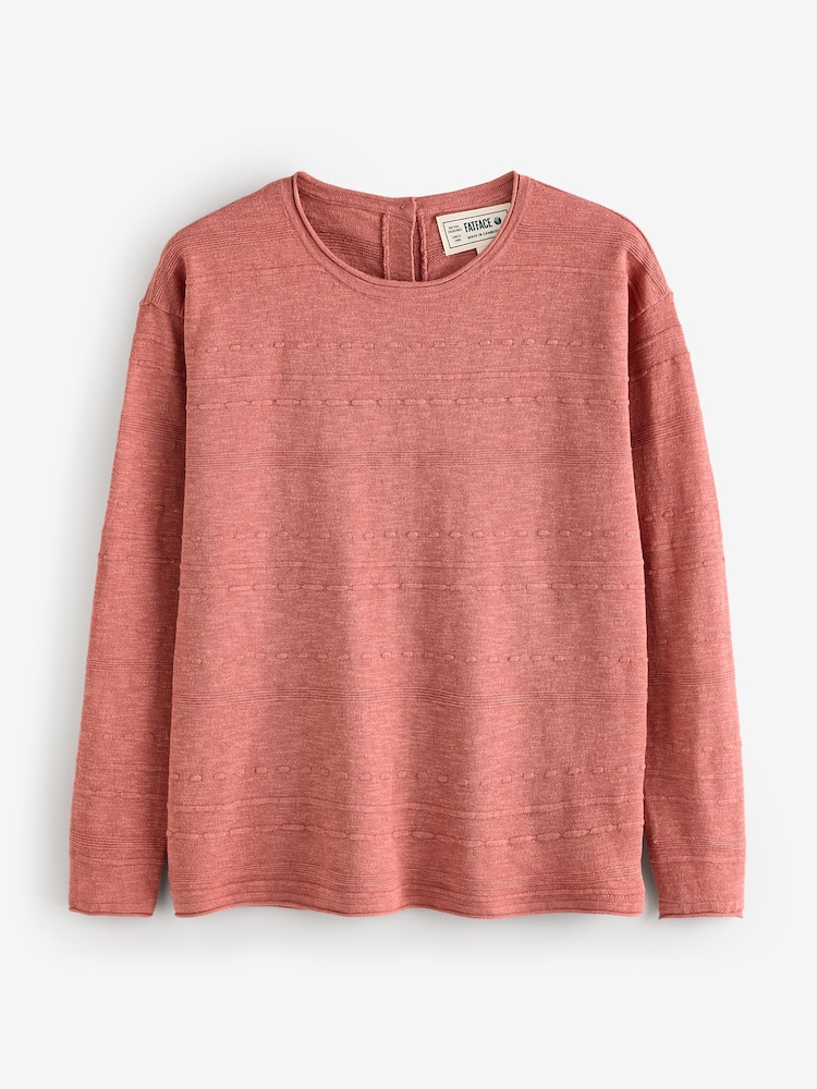 FatFace Isabelle Mid Pink Knitted Jumper - Image 5 of 5