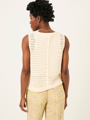 FatFace Ivory Beeble Button Tank - Image 3 of 8