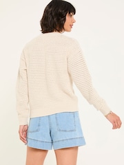 FatFace Annabelle Ivory Knitted Jumper - Image 2 of 6