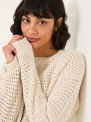 FatFace Annabelle Ivory Knitted Jumper - Image 5 of 6