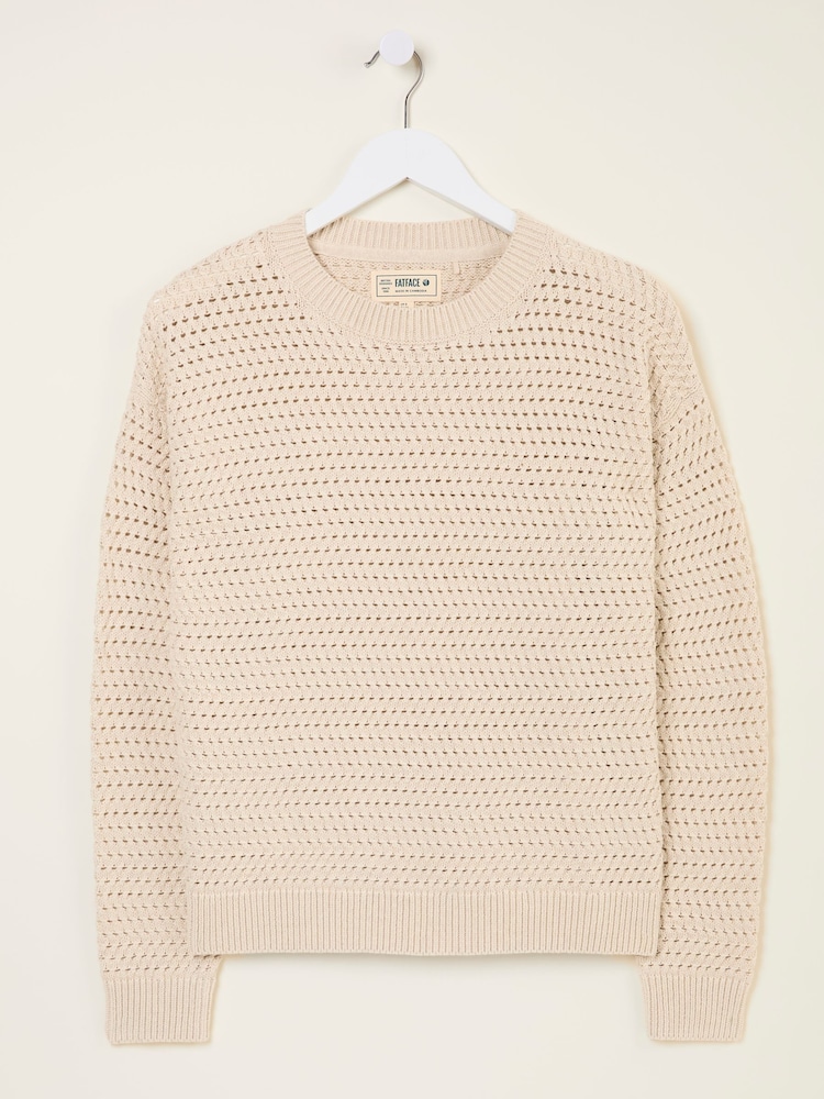 FatFace Annabelle Ivory Knitted Jumper - Image 6 of 6