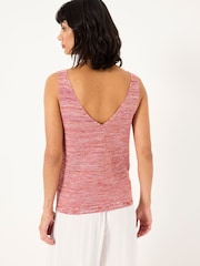 FatFace Joelle Red Knitted Vest - Image 2 of 6