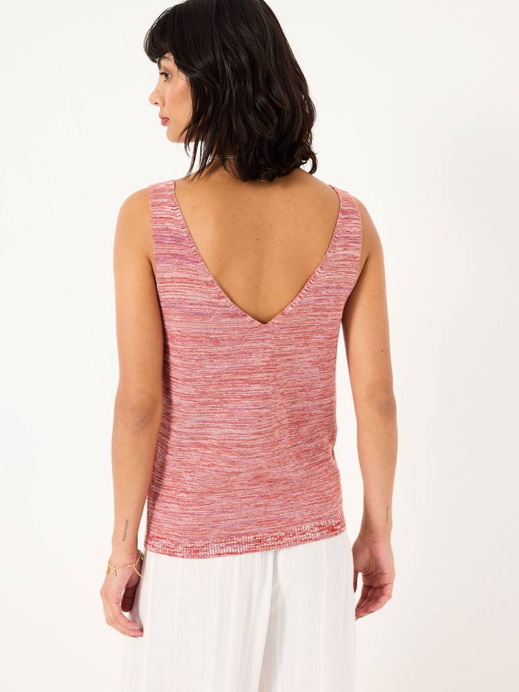 FatFace Joelle Red Knitted Vest - Image 2 of 6