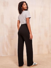 Friends Like These Black Cosy Wide Leg Trousers - Image 3 of 4
