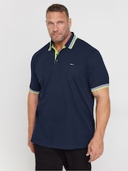 BadRhino Big & Tall 100% Cotton Plain Polo Shirt - صورة 1 من 3