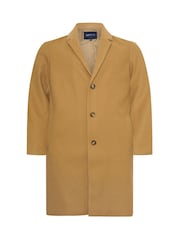 BadRhino Big & Tall Brown Luxe Overcoat - Image 3 of 4