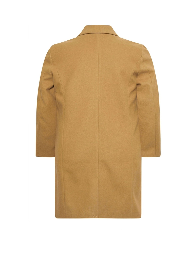 BadRhino Big & Tall Brown Luxe Overcoat - Image 4 of 4