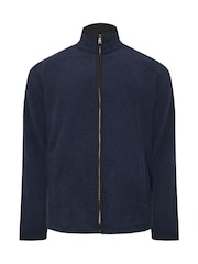 BadRhino Big & Tall Blue Textured Fleece Jacket - Image 3 of 4