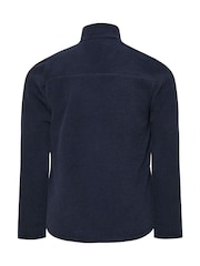 BadRhino Big & Tall Blue Textured Fleece Jacket - Image 4 of 4