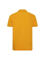 BadRhino Big & Tall Yellow 100% Cotton Plain Polo Shirt - Image 3 of 3