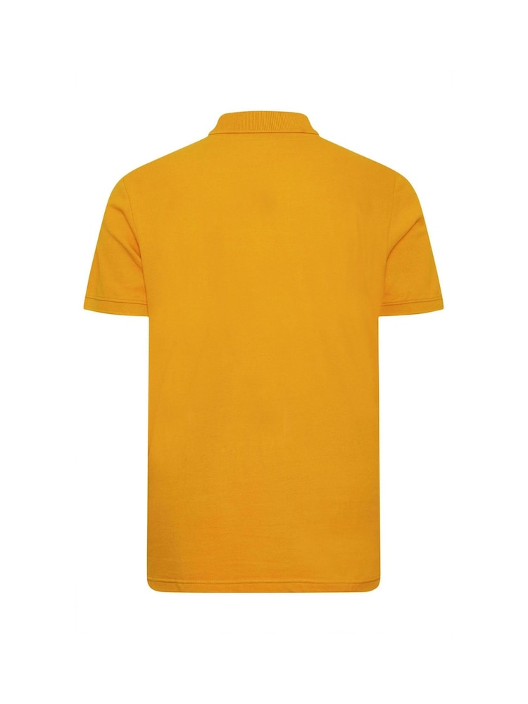 Gelb - BadRhino Big & Tall unifarbenes Poloshirt aus 100 % Baumwolle - Bild 3 von 3 Gelb - BadRhino Big & Tall unifarbenes Poloshirt aus 100 % Baumwolle - Bild 3 von 3
