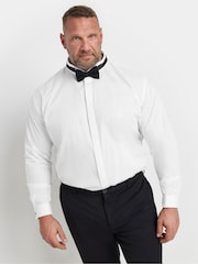 BadRhino Big & Tall White Wing Collar Dinner Shirt - Image 1 of 3