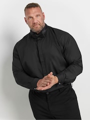 BadRhino Big & Tall Black Wing Collar Dinner Shirt - Image 1 of 3