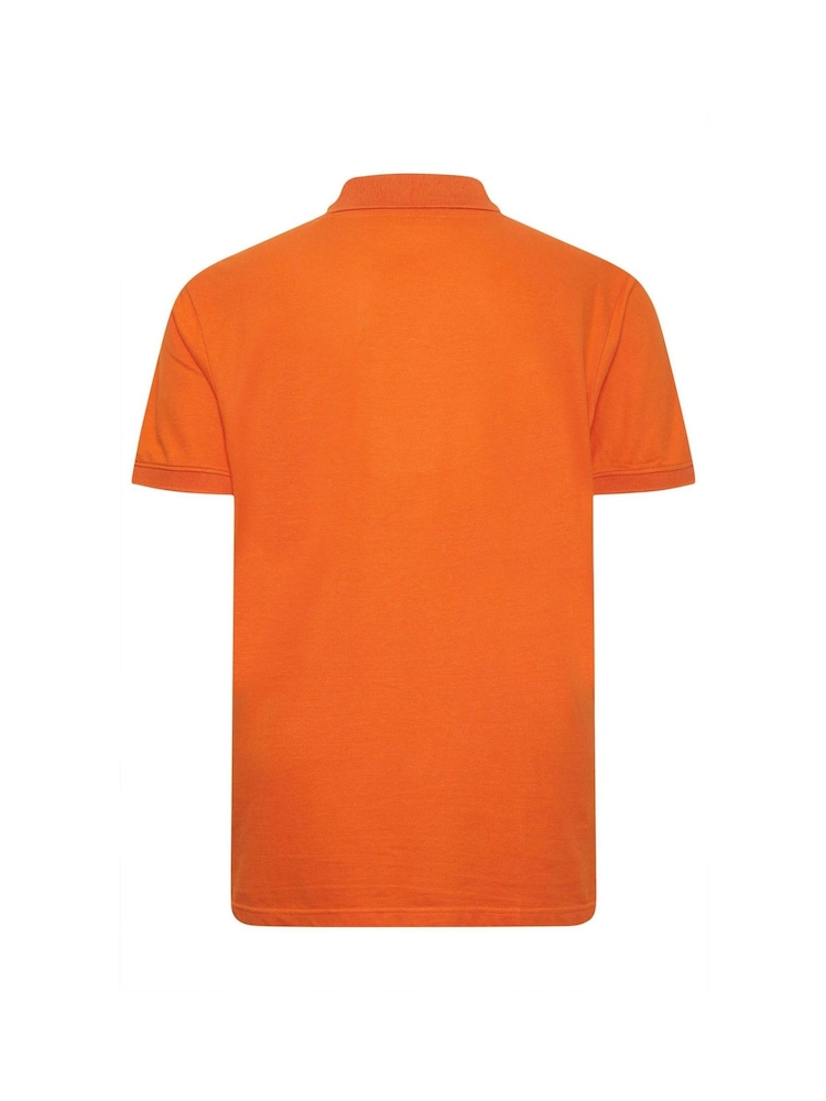Orange - BadRhino Big & Tall unifarbenes Poloshirt aus 100 % Baumwolle - Bild 3 von 3 Orange - BadRhino Big & Tall unifarbenes Poloshirt aus 100 % Baumwolle - Bild 3 von 3
