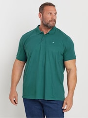BadRhino Big & Tall Purple 100% CottonPlain Polo Shirts 3 Pack - Image 2 of 5