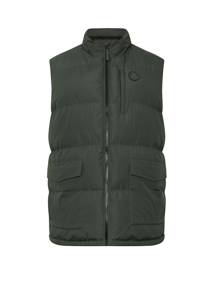 BadRhino Big & Tall Green Padded Gilet - Image 2 of 3