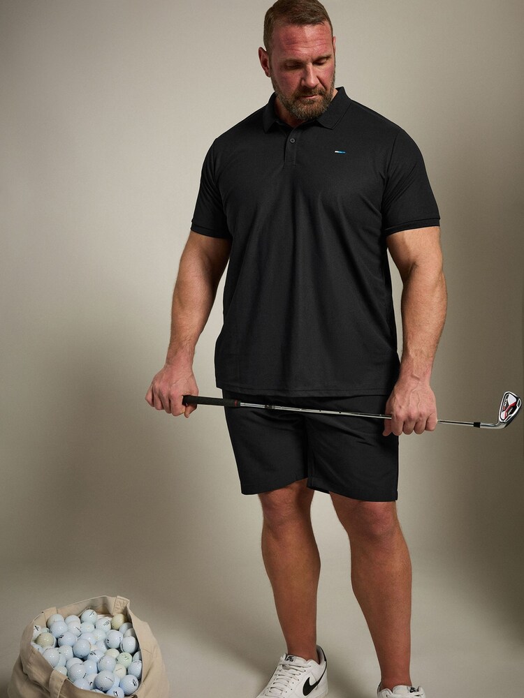 BadRhino Big & Tall Black Golf Shorts - Image 2 of 7 BadRhino Big & Tall Black Golf Shorts - Image 2 of 7