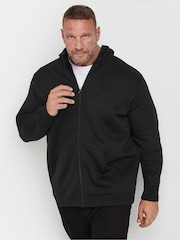 BadRhino Big & Tall Black Tall Black Premium Zip Up Hoodie - Image 1 of 3