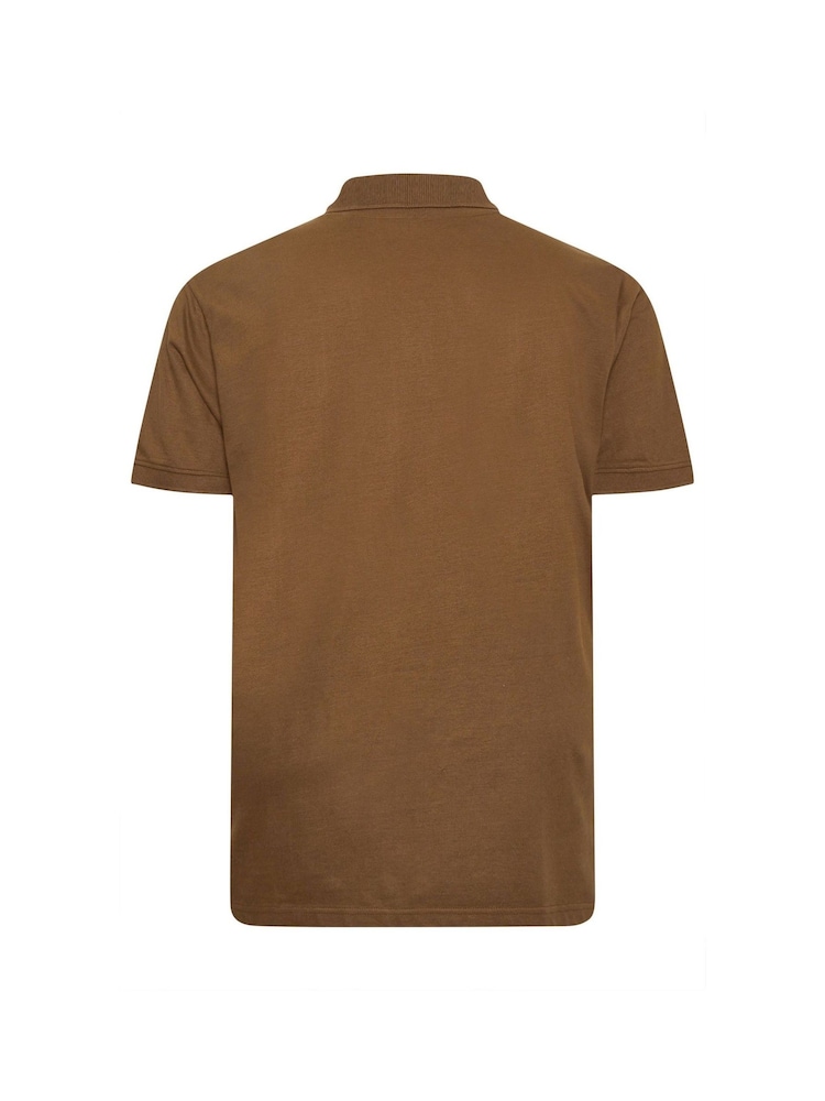 Braun - BadRhino Big & Tall unifarbenes Poloshirt aus 100 % Baumwolle - Bild 3 von 3 Braun - BadRhino Big & Tall unifarbenes Poloshirt aus 100 % Baumwolle - Bild 3 von 3