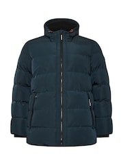 BadRhino Big & Tall Blue Hooded Padded Coat - Image 1 of 2