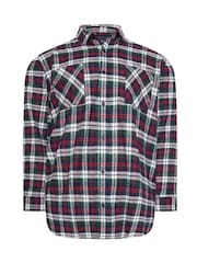 BadRhino Big & Tall Red 100% Cotton Brushed Check Shirt - Image 2 of 3