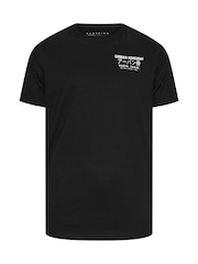 BadRhino Big & Tall Black 100% Cotton Urban Samurai Printed T-Shirts 2 Pack - Image 5 of 6