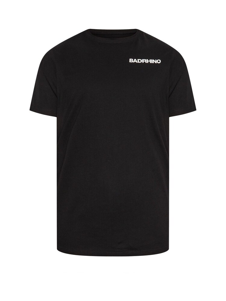 BadRhino Big & Tall Black 100% Cotton T-Shirts 2 Pack - Image 6 of 6