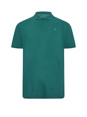 BadRhino Big & Tall Green 100% Cotton Plain Polo Shirt - Image 2 of 3