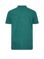 BadRhino Big & Tall Green 100% Cotton Plain Polo Shirt - Image 3 of 3