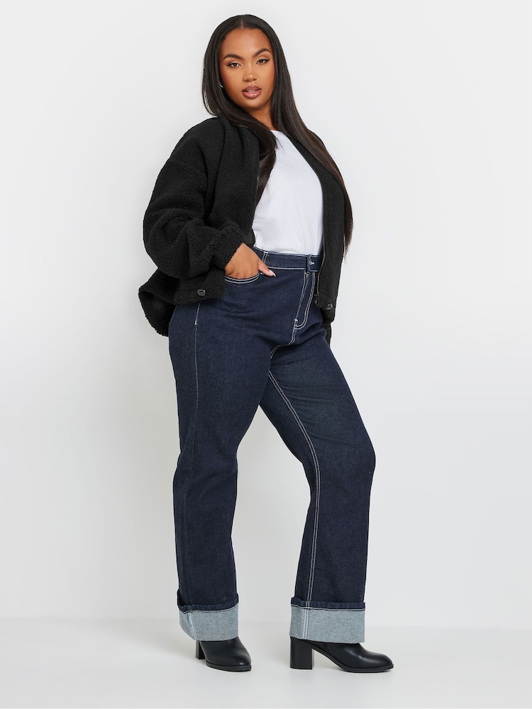 Negro - Chaqueta bomber de borreguillo de Yours Curve Limited - Imagen 2 de 5 Negro - Chaqueta bomber de borreguillo de Yours Curve Limited - Imagen 2 de 5