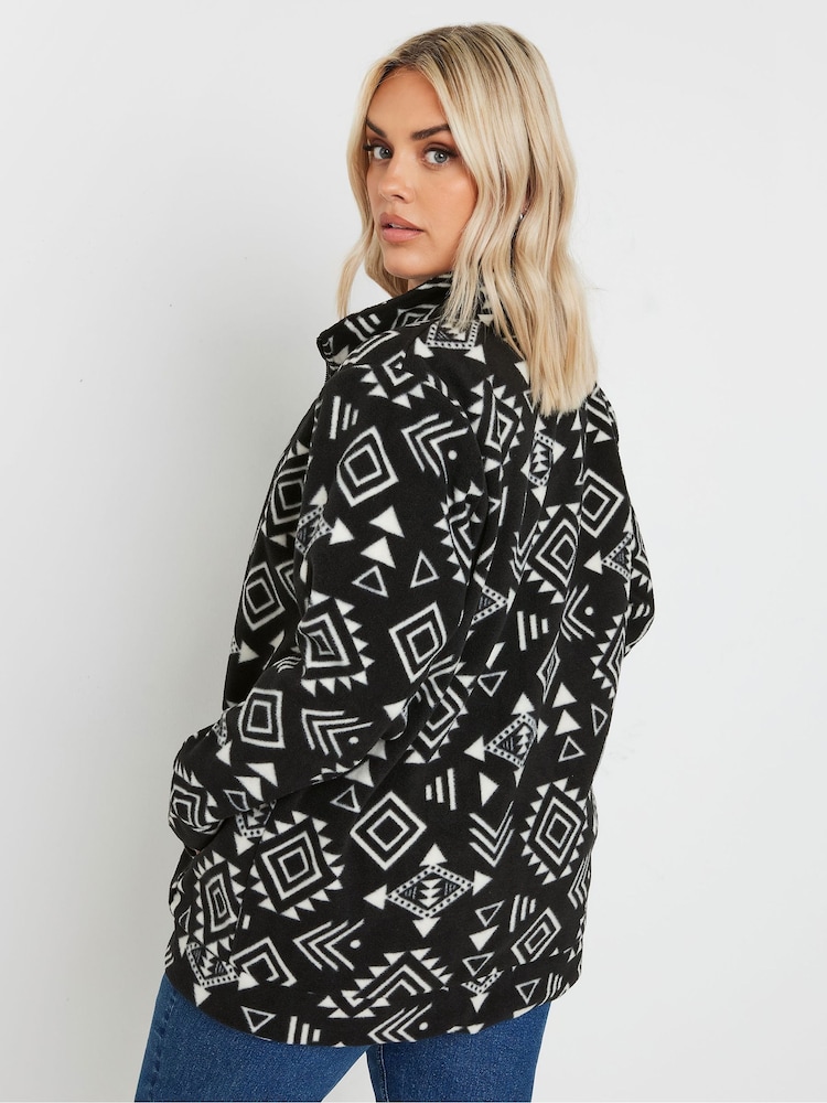 Yours Curve Black Fleece - Image 2 of 5