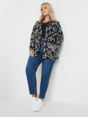 Yours Curve Black Fleece - Image 3 of 5