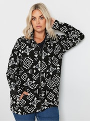 Yours Curve Black Fleece - Image 4 of 5