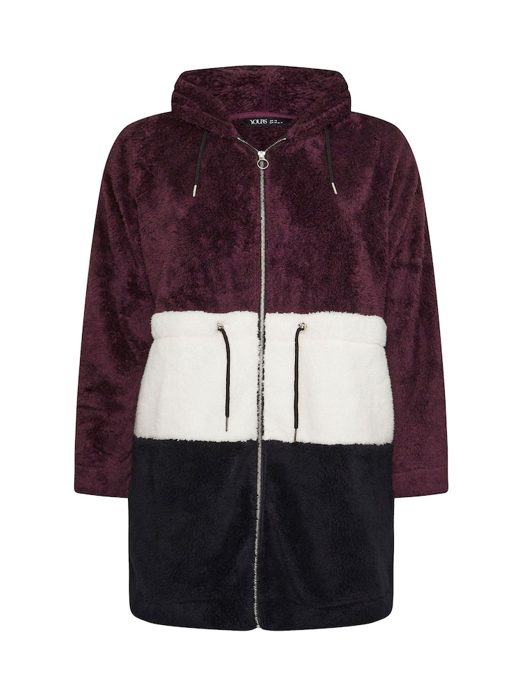 Yours Curve Black Colour Block Jacket - Image 5 of 5