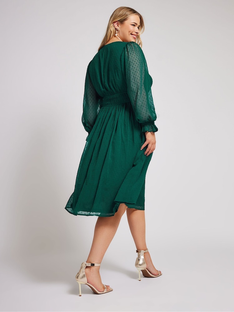 green dobby dress Buy Yours Curve Green London Dobby Shirred Waist Dress from Next USA